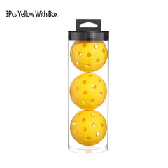 Factory Wholesale 74mm Durable 40 Holes Outdoor Barrels 3_4Pcs Usapa Approved Pickleball Balls 40 Holes for Competition