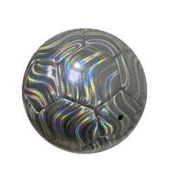 No.5 Thickened PVC Soccer Ball Adult Youth Training Kick-Resistant Laser Water Ripple Design Directly Supplied Manufacturer