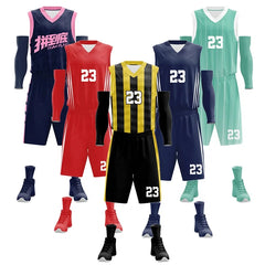 Free Sample Fast Shipping Custom Design Black and Yellow Basketball Jersey