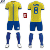 Customize High Quality Football Team Jersey Design Models Soccer Kit for Sale