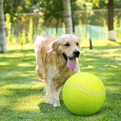8.5" Big Durable Eco-Friendly Tennis Ball Pet Bite Toy Fabric Rubber for Sports Training & Entertainment Portable