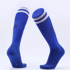 Wholesale Polyester Sport Breathable Compression Colorful Long Anti Slip Men'S Football Socks