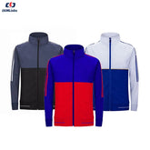 Custom Logo Sweatsuit Sets Joggers Football Training Men Sport Jogging Zip Tracksuits Set Plain Soccer Zip Tracksuit for Men