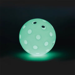 40 Holes Outdoor Night Light up Green Glow in the Dark Luminous Pickleball Balls