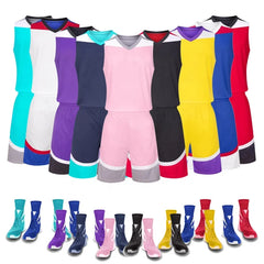 Polyester Breathable Basketball Jersey Digital Sublimated Basketball Vest Jersey Sleeveless Printing Team Basketball Uniform