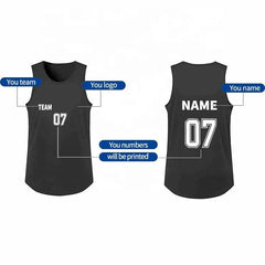 2024 Wholesale Custom Quick Dry Fitness Vest Training Bib Vest for Football Team Yoga Narrow-shouldered Vest