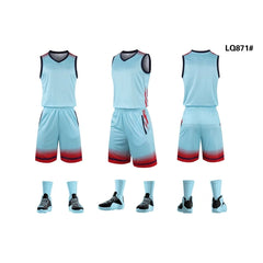 Basketball Clothes Vests Team Fashion Design Custom Couple Grey Basketball Jersey Sublimation Design