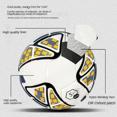 Professional Size 5 PU Soccer Ball Hot Fit Competition Training Football Machine Sticker Wholesale Product for Sports Training
