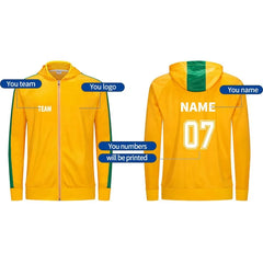 Long Sleeve Sports Shirt Men Outdoor Sweatshirt Football Jerseys Sports Jogging Zip Jackets Football Training Tracksuit