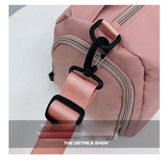 New Design Fashion Black Custom Logo Printed Soccer Bag Large Ladies Leather Duffle Travel Bag