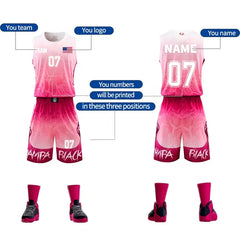 QUICK DRY 100% Polyester Basketball Wear Wholesale T-shirt and Pants