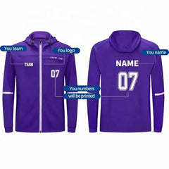 2024 Hot Sale Men's Training Sports Wear Suit Soccer Wear Zip Jacket Football Jersey Sublimation Training