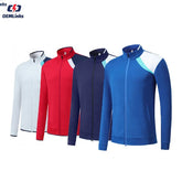 Custom Sublimated Printing Football Zip Jacket Shirt Wear Uniform Team Jersey Set Soccer Training Tracksuit