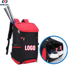 Custom Training Double Shoulder Shoe Compartment Sports Backpack Tennis Bag Racquet Bag Badminton Racket Bag