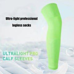 High Quality Custom logo Wholesale Football Footless Socks Football Calf Compression Sleeves Football Leg Soccer Sock Sleeves