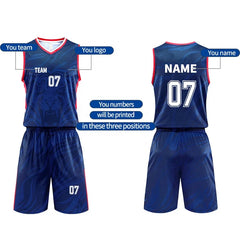OEM/ODM Personalized Basketball Uniform High Quality Customized Jerseys for Team Wear