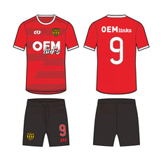 Custom logo Football Wear Dry Quick Soccer Uniform Women 100% Polyester Soccer Jersey Football Jersey