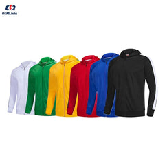 Long Sleeve Sports Shirt Men Outdoor Sweatshirt Football Jerseys Sports Jogging Zip Jackets Football Training Tracksuit