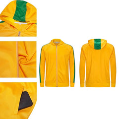 Long Sleeve Sports Shirt Men Outdoor Sweatshirt Football Jerseys Sports Jogging Zip Jackets Football Training Tracksuit