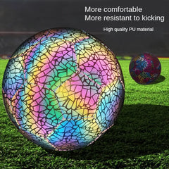 Adult Size 5 Reflective Luminous PVC Footballs Glow Lamps for Training Wholesale Group Children's Size 4 Footballs
