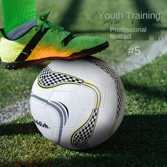 Smart Grid Reddish ELP024K112 Football Ball Size 5 Machine Sewn PVC High Elastic Kick Professional Examination Standard Adult