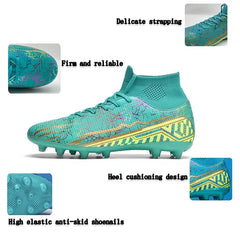 2023 High Quality Soccer Boots Men Soccer Shoes Anti Training Outdoor Football Boots High Ankle Shoes