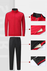 Custom Soccer Zip Tracksuit Jacket Sport Training Tracksuit Hot Sale Quick Dry Men Set Football Jacket