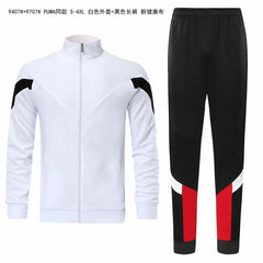 Wholesale New Design Polyester Soccer Jacket Club Team Logo Sport Soccer Tracksuit Wear Set