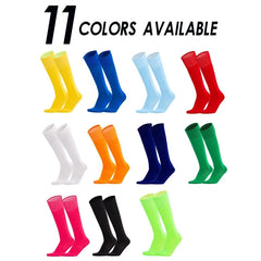 Wholesale High Quality Anti-slip Sport Football Socks Cotton Knee Double Stripe Towel Bottom Men Soccer Socks