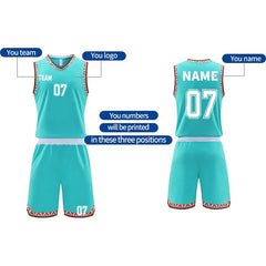 High Quality Custom Basketball Uniform Basketball Wear Sublimation Jersey Basketball Unisex