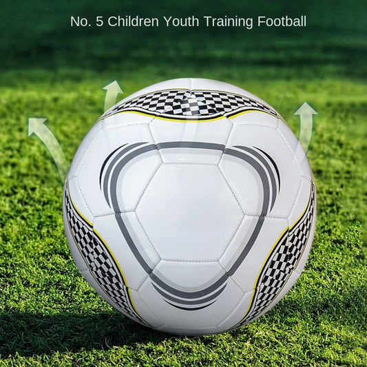 Smart Grid Reddish ELP024K112 Football Ball Size 5 Machine Sewn PVC High Elastic Kick Professional Examination Standard Adult