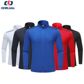 Unisex Quick Dry Full Zip Sport Training Set Custom OEM Soccer Tracksuit Jacket with Name Inscription Club Team Football Jacket