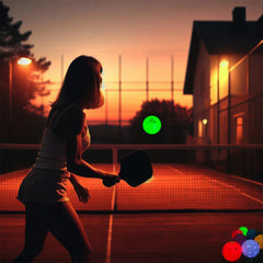 Custom Outdoor 40 Hole Light up Pickleball Balls Glow in the Dark Led Pickleball Balls