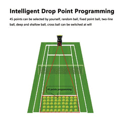 Portable Tennis Ball Feeder Tennis Ball Throwing Machine Smart Tennis Ball Machines