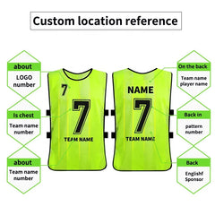 Hot Sale Wholesale Custom Cheap Custom Football Bibs Scrimmage Pinnies Soccer Training Pinnies Soccer Vest