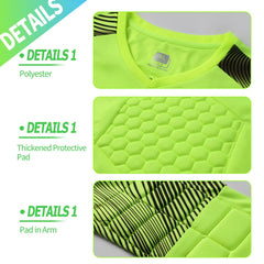 New Football Long Sleeve Goalkeeper Jersey Suit Game Sports Training Printed Football Long l Cloths