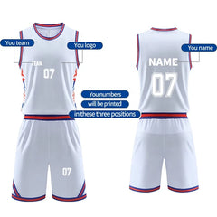 Popular Vintage Basketball Jersey Breathable Mesh Fabric Quick Dry Custom Basketball Jersey