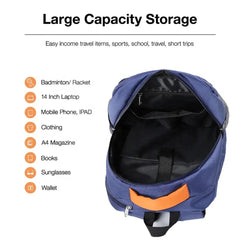 Custom Training Large Double Shoulder Shoe Compartment Sports Backpack Tennis Racquet Bag Badminton Racket Bag