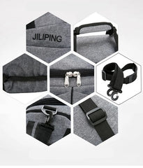 Custom Fitness Travel Duffle Bag Waterproof Black Nylon Mens Sports Gym Duffel Bag