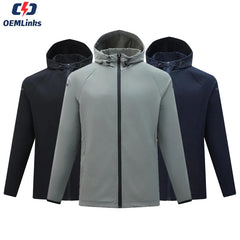 Custom Unisex Quick Dry Soccer Football Jacket Top Style Training Zip Tracksuit Set