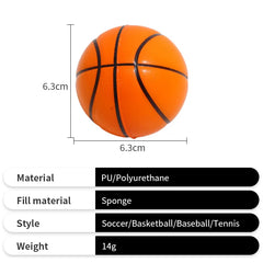 Promotional Soccer Stress Ball Custom Kids Soft PU Foam Anti Stress Relief Toy Squeeze Ball With Logo
