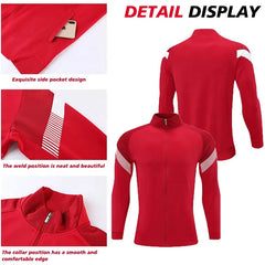 Custom Unisex Quick Soccer Football Jacket Quality Top Style Training Zip Tracksuit Set Sport Jacket