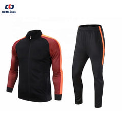 Custom Hot Sale Sportswears Gym Fitness Training Tracksuits Men Two Piece Set Tracksuit Zip Jacket Jogging Pant Suit for Men