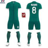 Customize Top Quality Men Soccer Uniform Mens White Full Kit Soccer Wear 2022/2023
