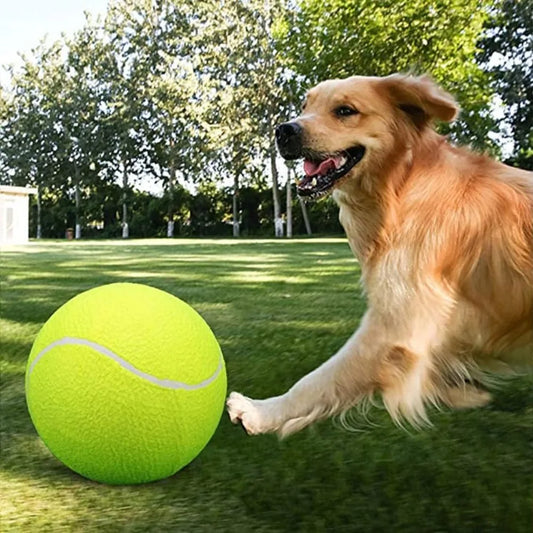Signature 24cm Big Tennis Ball Durable 9.5 Inch Pet Bite Toy for Training and Tennis Festival Events Fabric Rubber Material