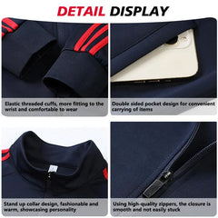 Unisex Quick Dry Soccer Tracksuit Jacket Custom Full Zip Football Wear with OEM Service Includes Name Printing Team Inclusion