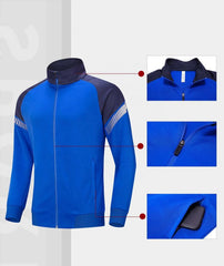 Hot Sale Custom Training Gym Track Suit Custom Wholesale Training Gym Track Suits Soccer Zip Tracksuit Men Sweatsuit