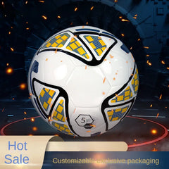 Professional Size 5 PU Soccer Ball Hot Fit Competition Training Football Machine Sticker Wholesale Product for Sports Training