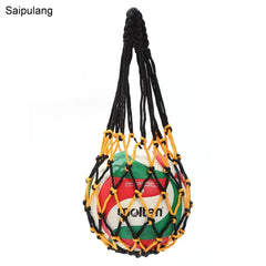 Sports Basketball Football Soccer Storage Net Bag Ball Carry Mesh Net