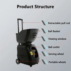 Automatic Tennis Ball Machine Tennis Launcher Tennis Ball Throwing Machine